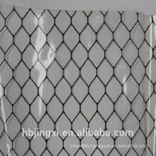 Black Antistatic Soft PVC Grid Curtain Sheet / Roll